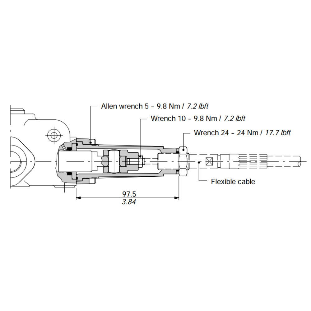 Walvoil TQ100 Cable Connection Kit, SD11, SD14, SD16, SDS150, SDS180