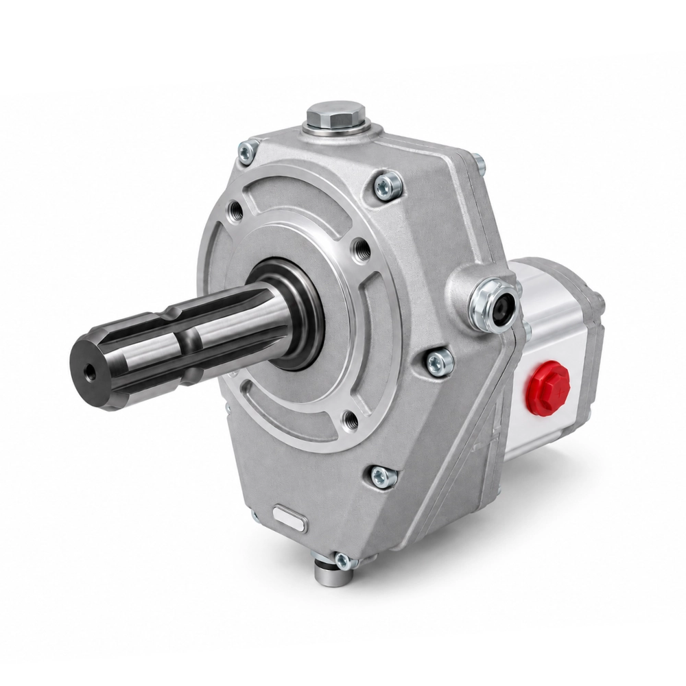 Hydraulic PTO Gearbox Aluminium Male Shaft Ratio 1:3 Group 2 Pump Assembly, 4cc, 6.50 L/Min, 270 Bar