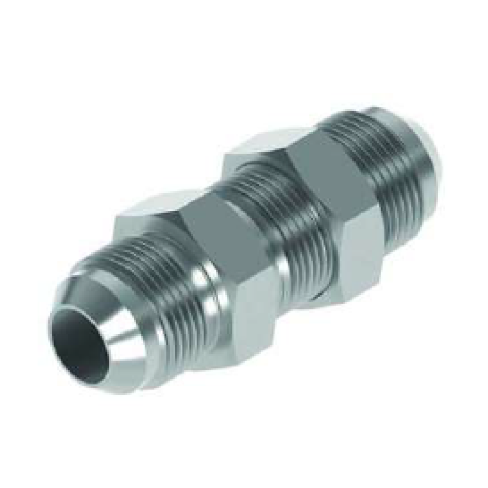 3/8 JIC M/M Bulkhead + Nut Hydraulic Adaptor 3/8 JIC M/M Bulkhead + Nut Hydraulic Adaptor