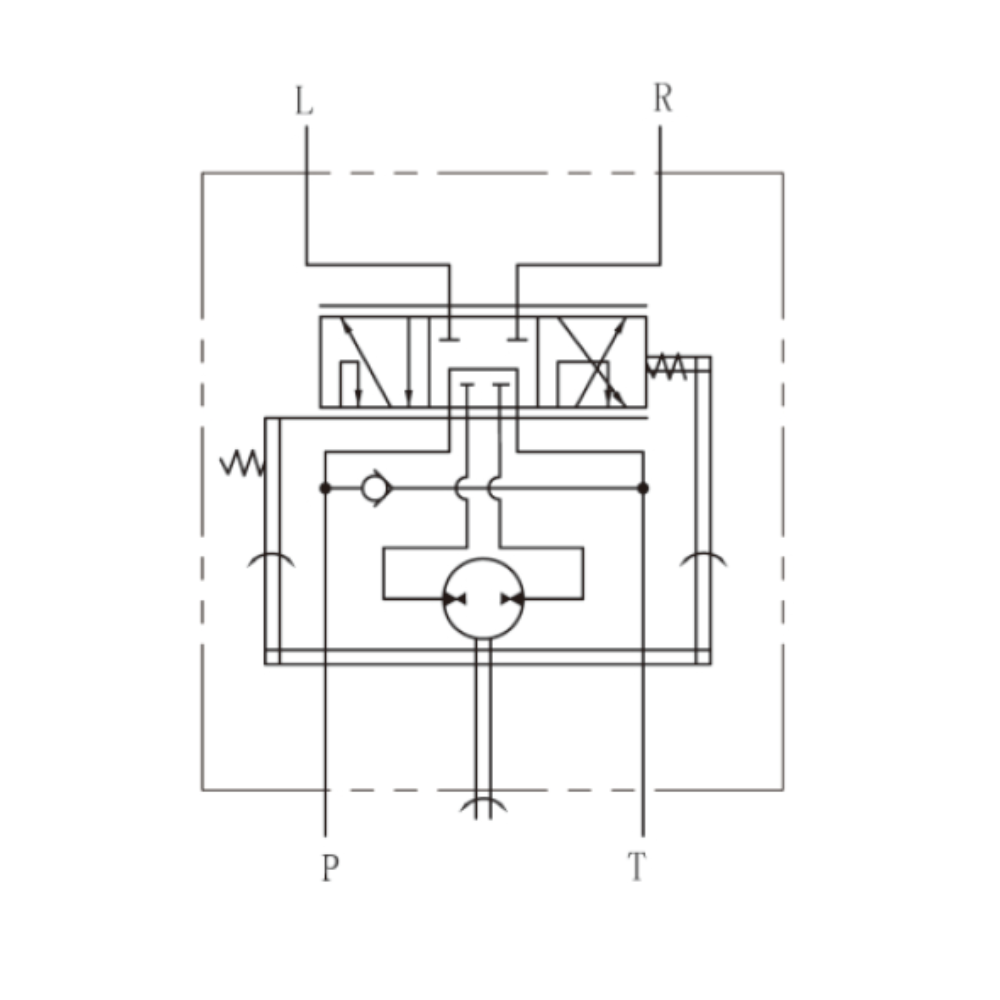 Hydraulic Steering Unit, Open Center, Non-Reaction, 50CC