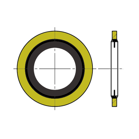 M5 Self Centering Bonded Seal (Pack of 10)