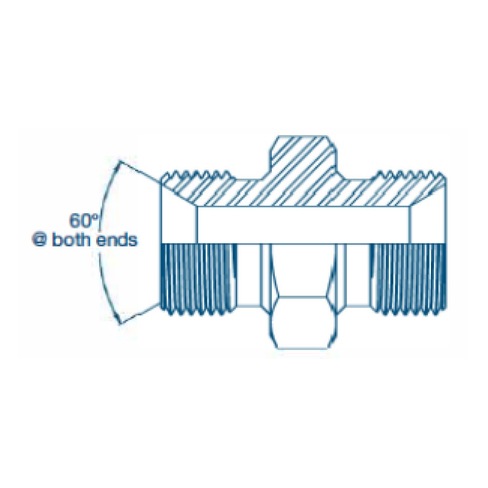 1/4" BSP x 3/8" BSP Male to Male (BS5200) Hydraulic Adaptor 1/4" BSP x 3/8" BSP Male to Male (BS5200) Hydraulic Adaptor