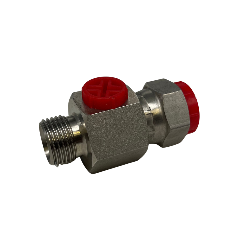 Stainless Steel 316 1/2" BSP Male/Female x 1/4" BSP Test Point