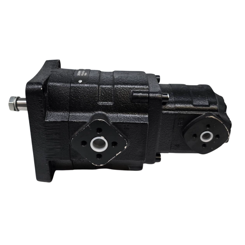 Casappa Tandem Cast Iron Gear Pump – Group 3 (34cc) + Group 2 (20cc), Flanged Ports, Taper Shaft