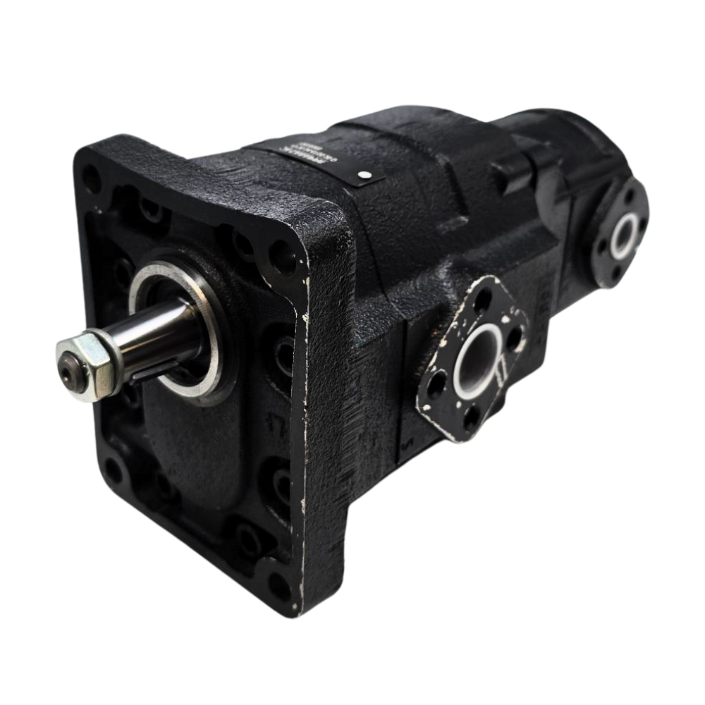 Casappa Tandem Cast Iron Gear Pump – Group 3 (34cc) + Group 2 (20cc), Flanged Ports, Taper Shaft Casappa Tandem Cast Iron Gear Pump – Group 3 (34cc) + Group 2 (20cc), Flanged Ports, Taper Shaft