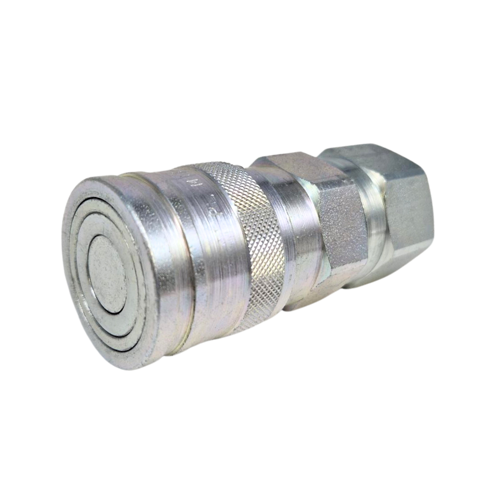 Hydraulic Female Flat Face Quick Release Coupling, DN08, 3/4" BSP Hydraulic Female Flat Face Quick Release Coupling, DN08, 3/4" BSP