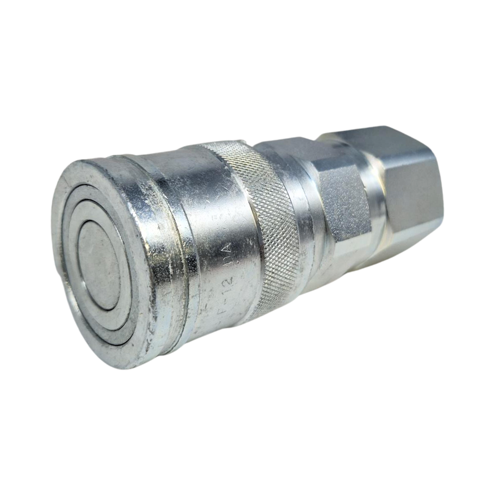 Hydraulic Female Flat Face Quick Release Coupling, DN12, 1" BSP