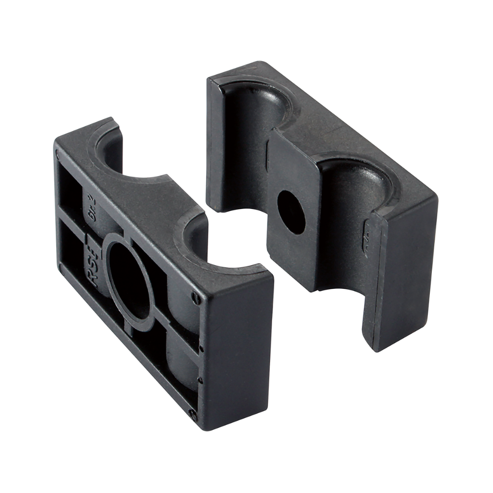 RSB Series, Series B Clamp Halves, Double Polypropylene 6 Inside Smooth, Outside Diameter 6mm, Group 1