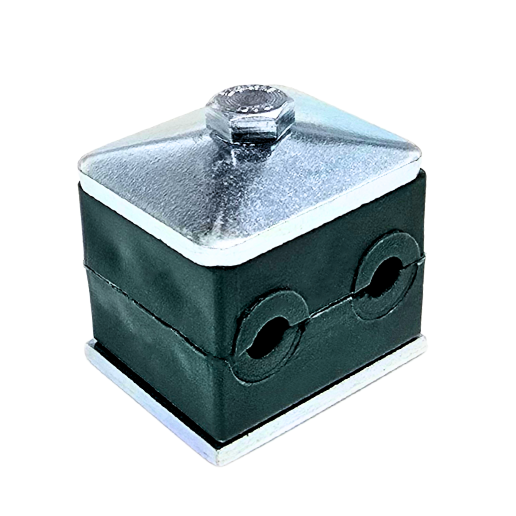8mm, Group 1, Double Polypropylene Complete Tube Clamp
