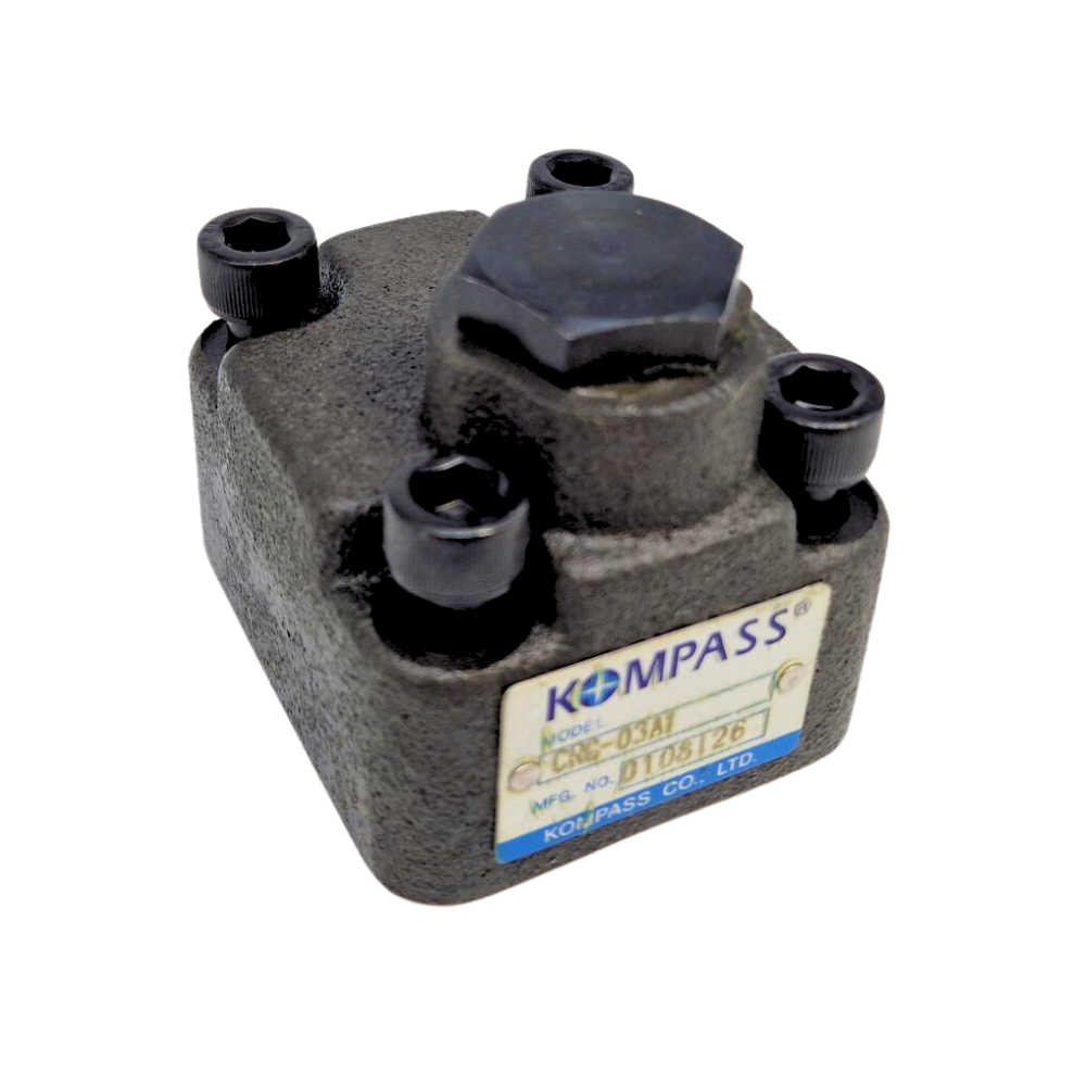 Kompass check valve, subplate mounting, 3/8" BSP, max flow 40l/min Kompass check valve, subplate mounting, 3/8" BSP, max flow 40l/min
