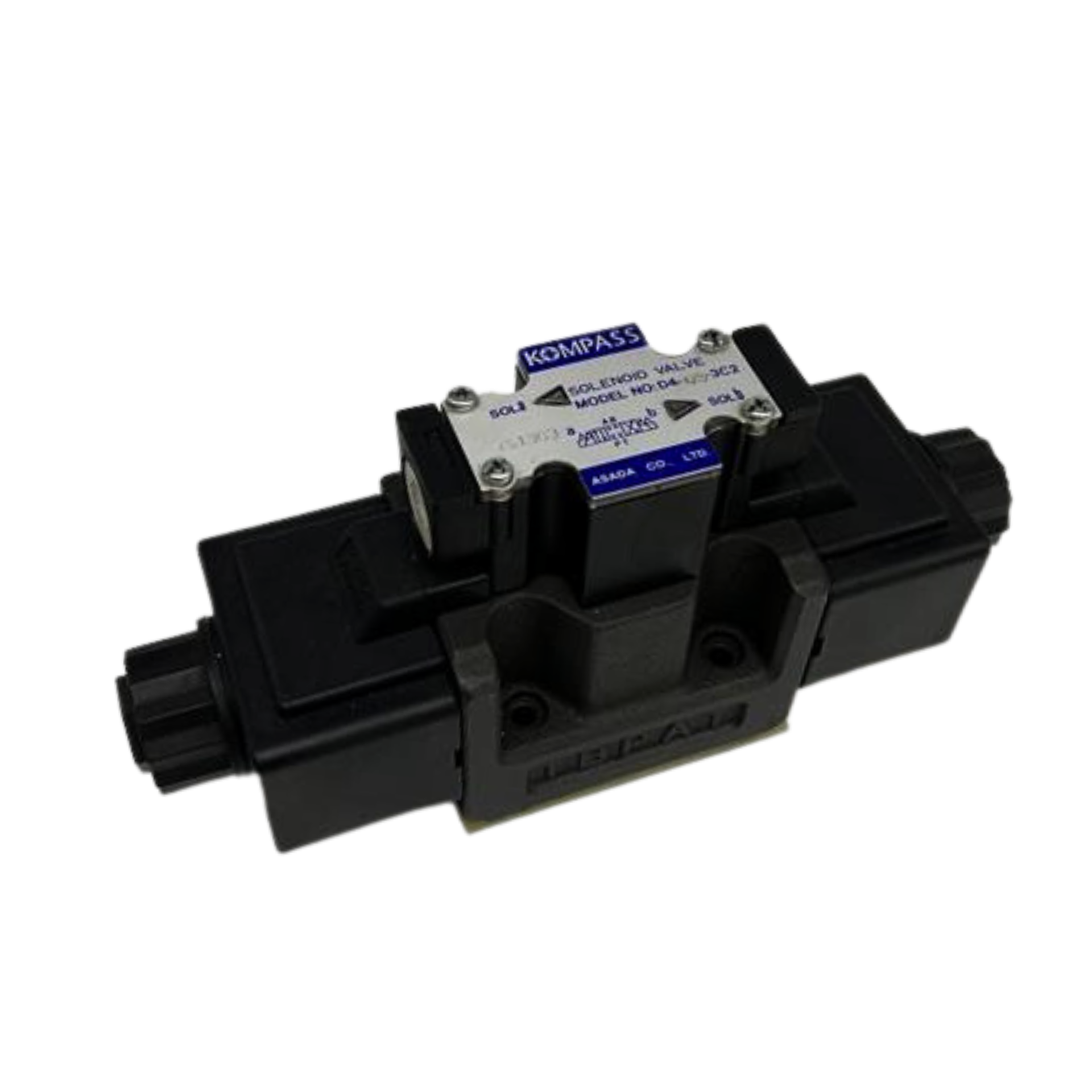 Kompass Double Solenoid Directional Control Valve, All Ports Blocked, 220 VAC Kompass Double Solenoid Directional Control Valve, All Ports Blocked, 220 VAC
