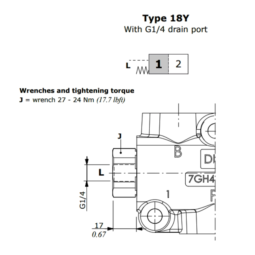 Walvoil, 12V DC, 3 Ways, 3/4" BSP, Open Centre, Drain Port, Solenoid Diverter Valve,  DFE20/3A18ES-Y200-12VDC-CRZ
