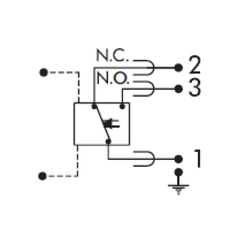 E02 Filtrec Pressure Differential Switch Clogging Indicator, 2.7Bar, M20x1.5