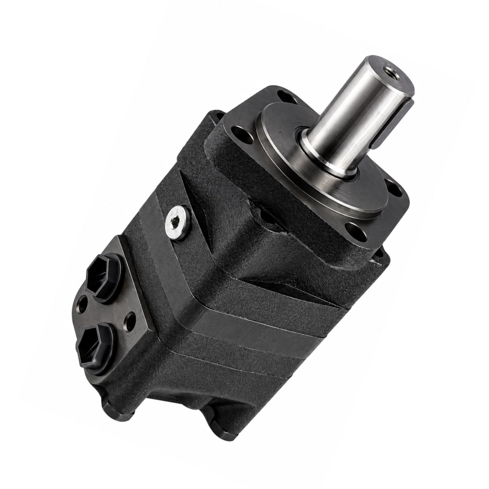 M+S Hydraulic Motor 80 CC/Rev, 4 bolt mount, 32mm straight keyed shaft.