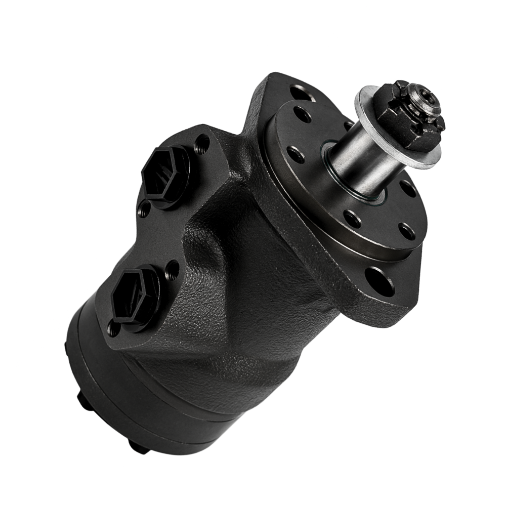 M+S Hydraulic Motor 50 cc/rev 28.58mm dia Tapered 1:10 Shaft, 2 Hole Mount M+S Hydraulic Motor 50 cc/rev 28.58mm dia Tapered 1:10 Shaft, 2 Hole Mount