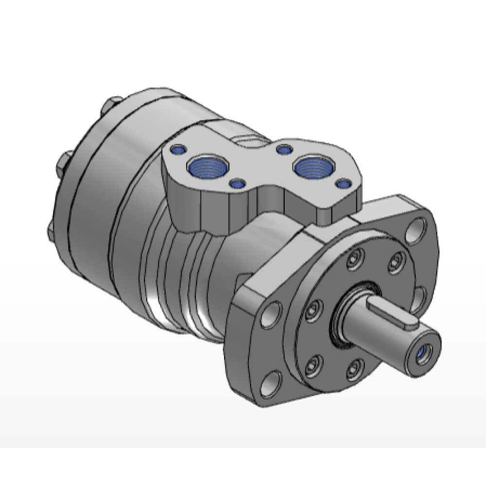 M+S Hydraulic Motor, 160 CC 25mm straight keyed shaft 4 bolt Flowfit