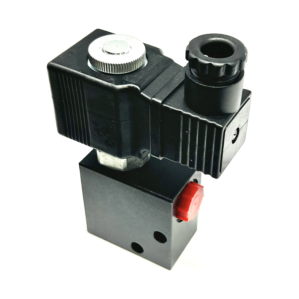 1/4"Bsp 12VDC 2Way Norm Closed Double Poppet 2/2 Valve 25L/min