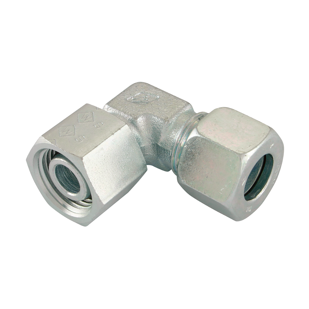 M30 x 2 Metric x 22mm Outside Diameter 90° Swivel Elbow