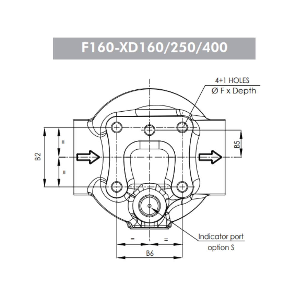 Filtrec F160-XD040 High Pressure Hydraulic Filter, 6 Micron Glass Fibre, 1/2" BSP, 46 L/min