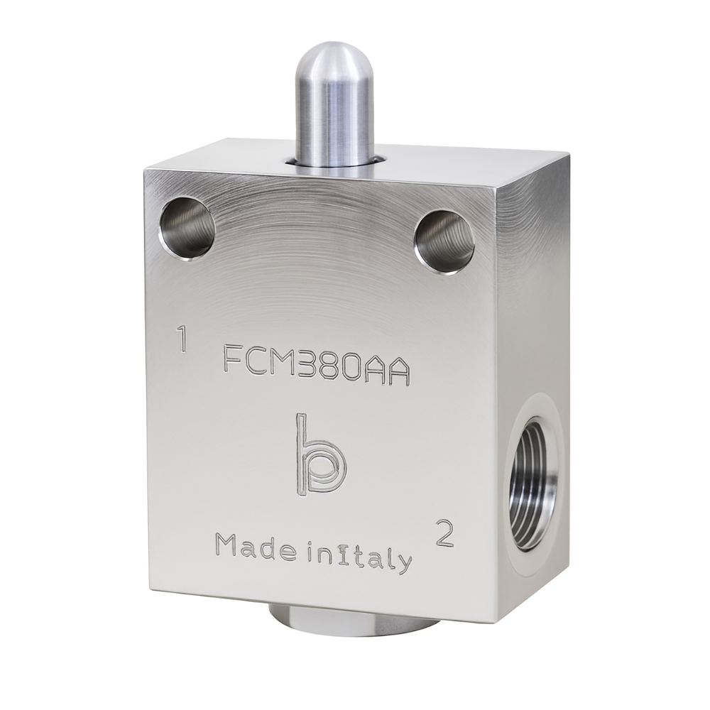 Stainless Steel Hydraulic End Stroke Valves, 3/8" BSP, Normally Closed