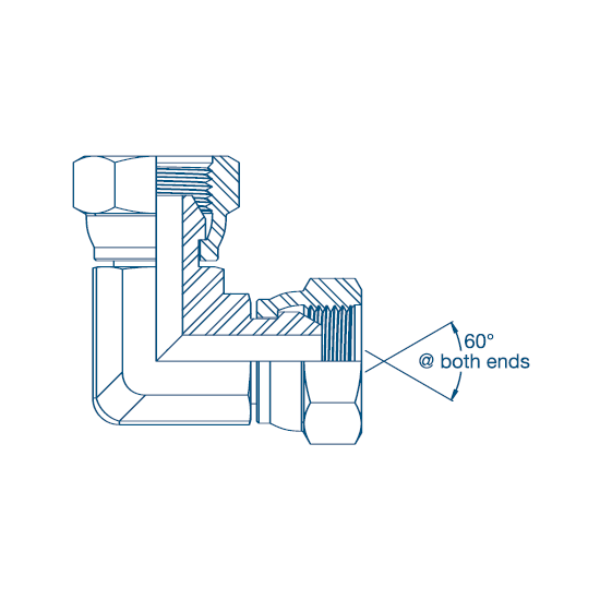 1/8 BSP X 1/8 BSP F/F 90° Forged Elbow Hydraulic Adaptor 1/8 BSP X 1/8 BSP F/F 90° Forged Elbow Hydraulic Adaptor