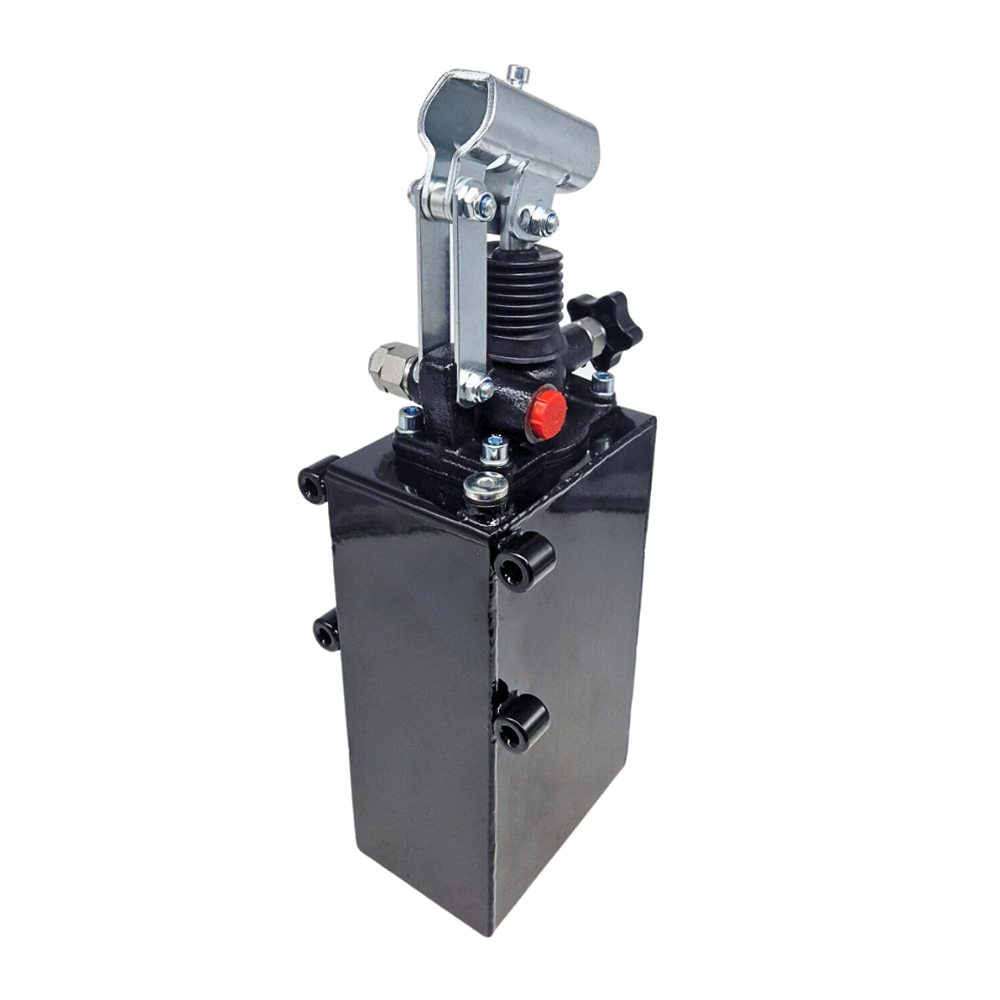 Flowfit Single Acting Hydraulic 45cc Hand Pump Assembly, With 3 Litre Tank, Relief Valve and Handlever Flowfit Single Acting Hydraulic 45cc Hand Pump Assembly, With 3 Litre Tank, Relief Valve and Handlever