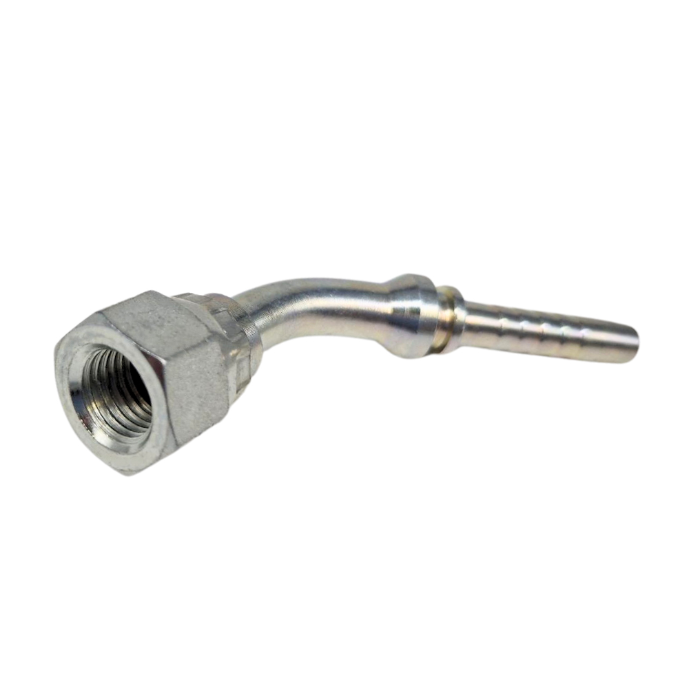 Flowfit JIC 45° Elbow Swivel Female, 7/8" JIC 45° to 3/8" Hose