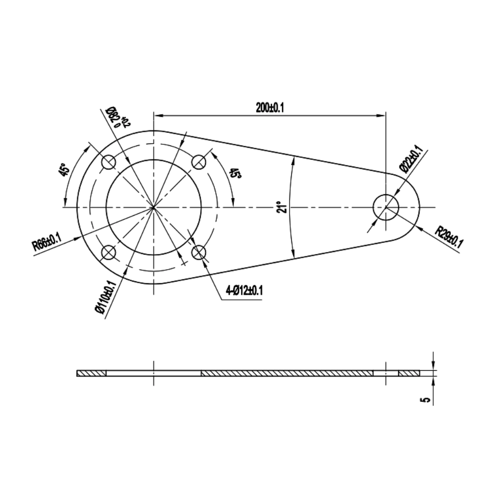 PTO Gearbox Fixing Plate with Chain PTO Gearbox Fixing Plate with Chain