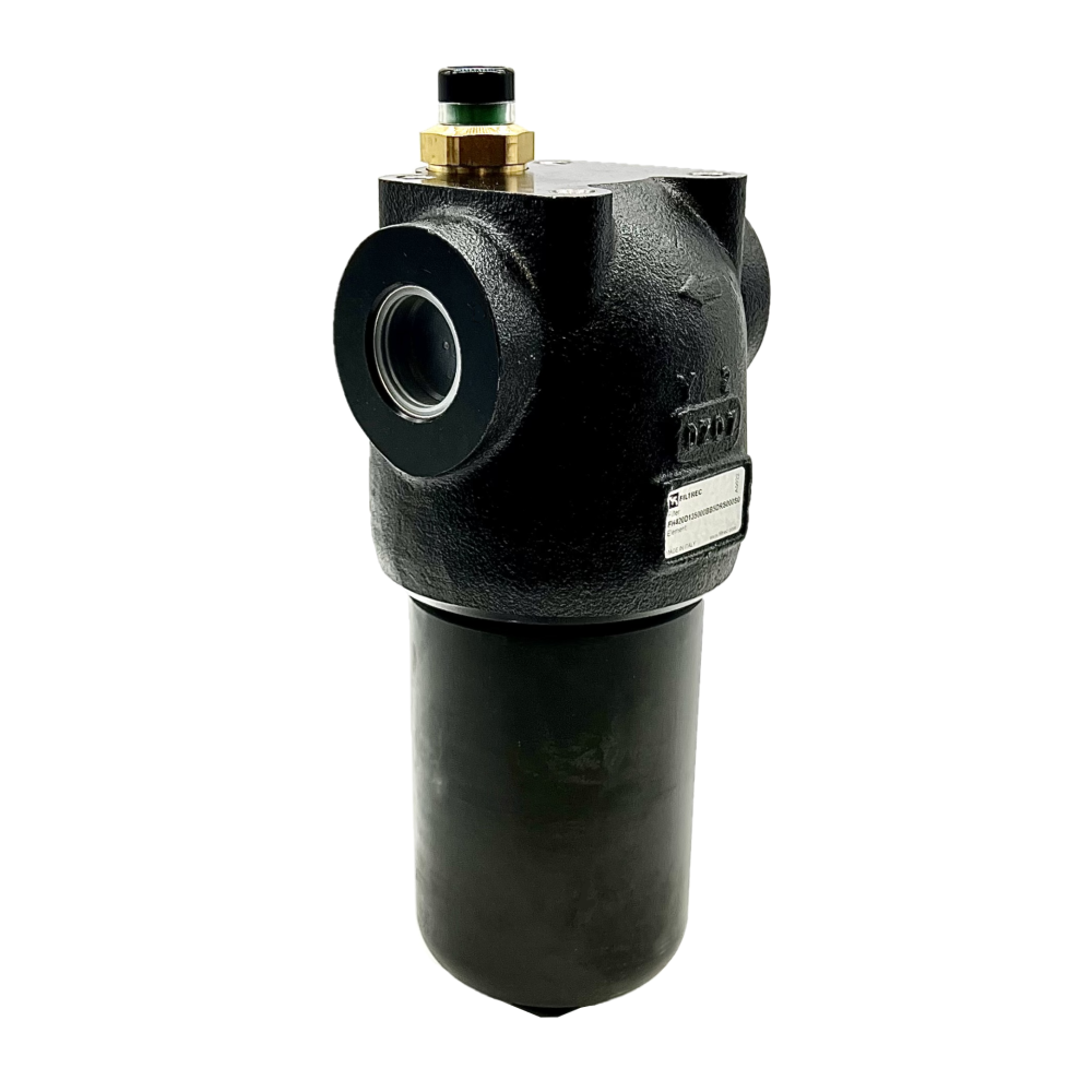 FH420DR 3/4"Bsp 50L/min 10Micron 420Bar & ABF/RF High Pressure Inline Filter & Visual Indicator