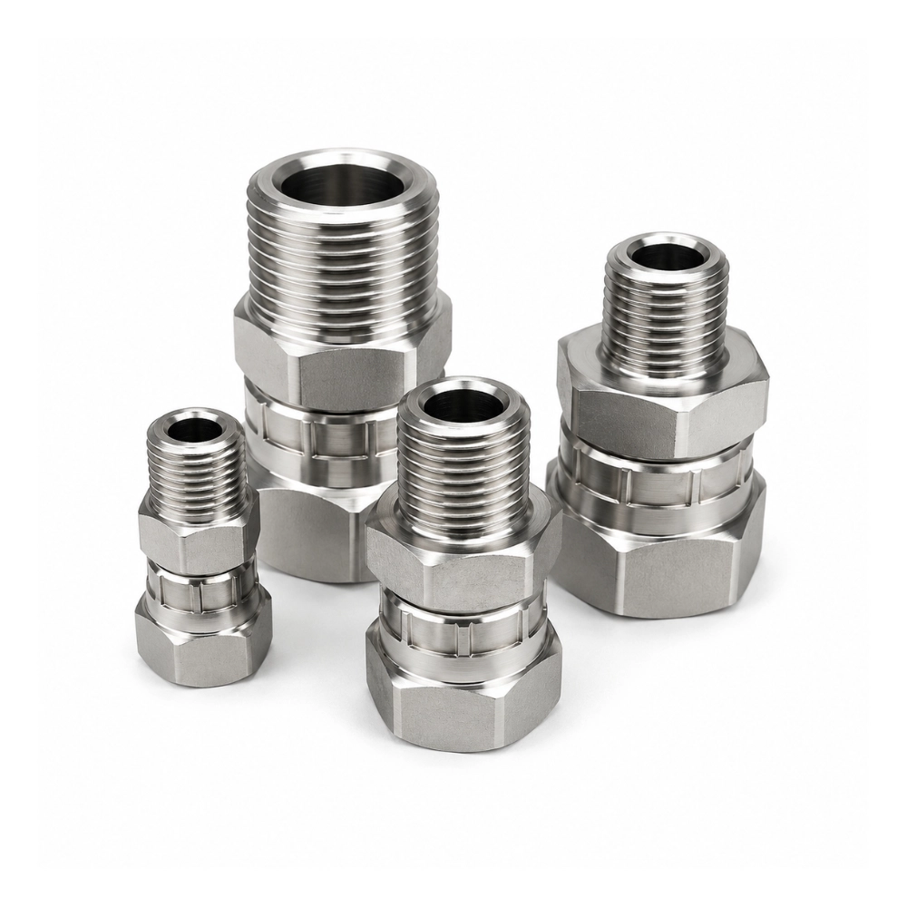 Pressure gauge swivel adaptors 1/8" - 1/8" ports