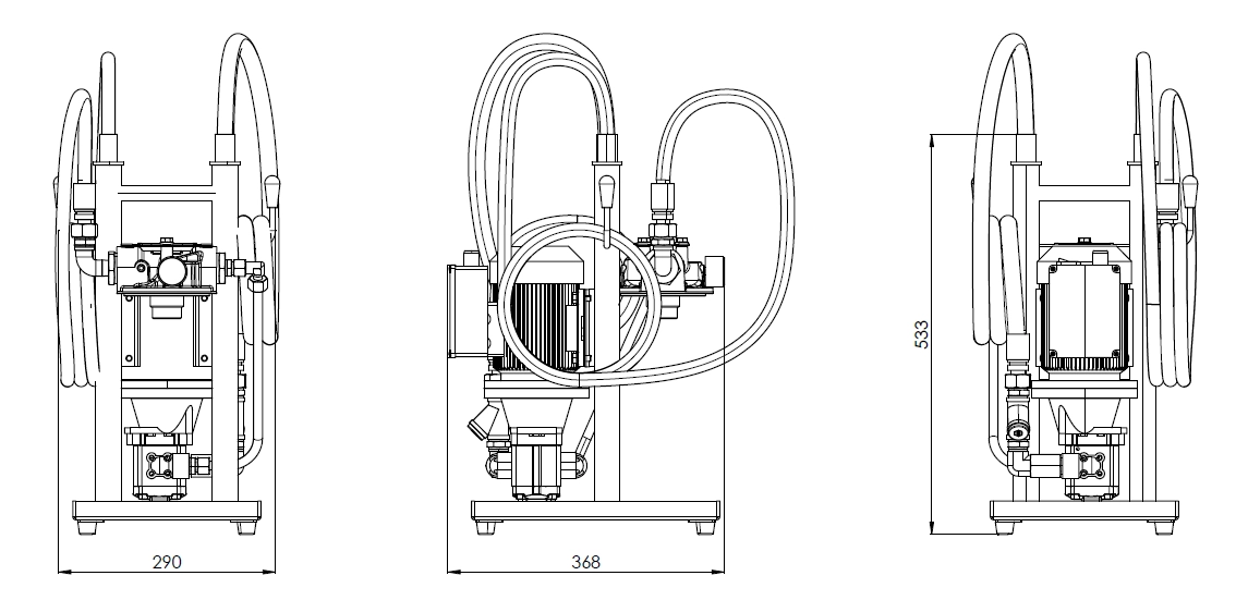 Filtrec FUH015 dimensions