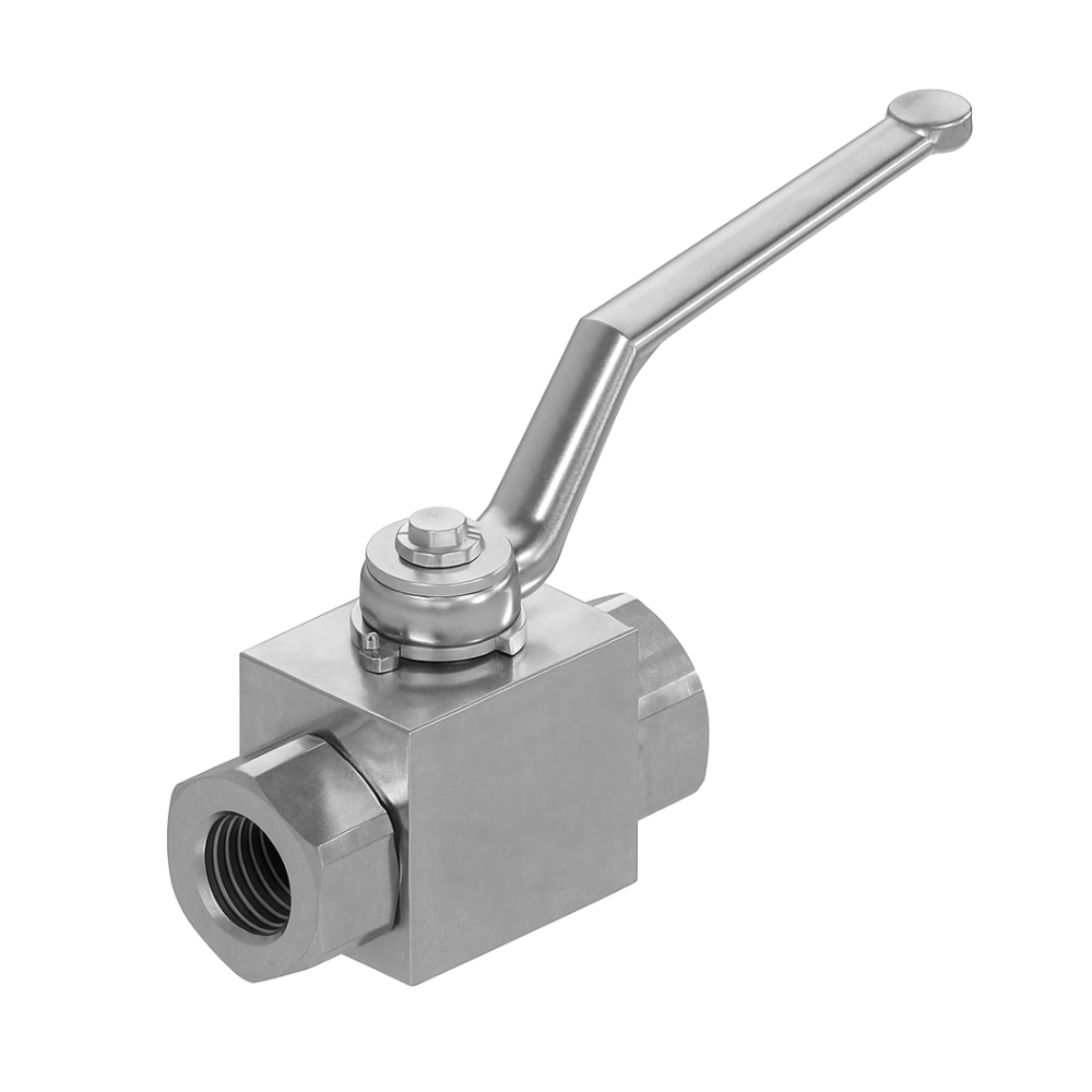 Gemels, Stainless Steel Hydraulic Ball Valve, 2 Ways, 1/4" BSP, DN6