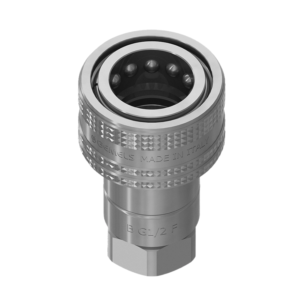 Stainless Steel ISO B 1/8" BSP Female Quick Release Coupling