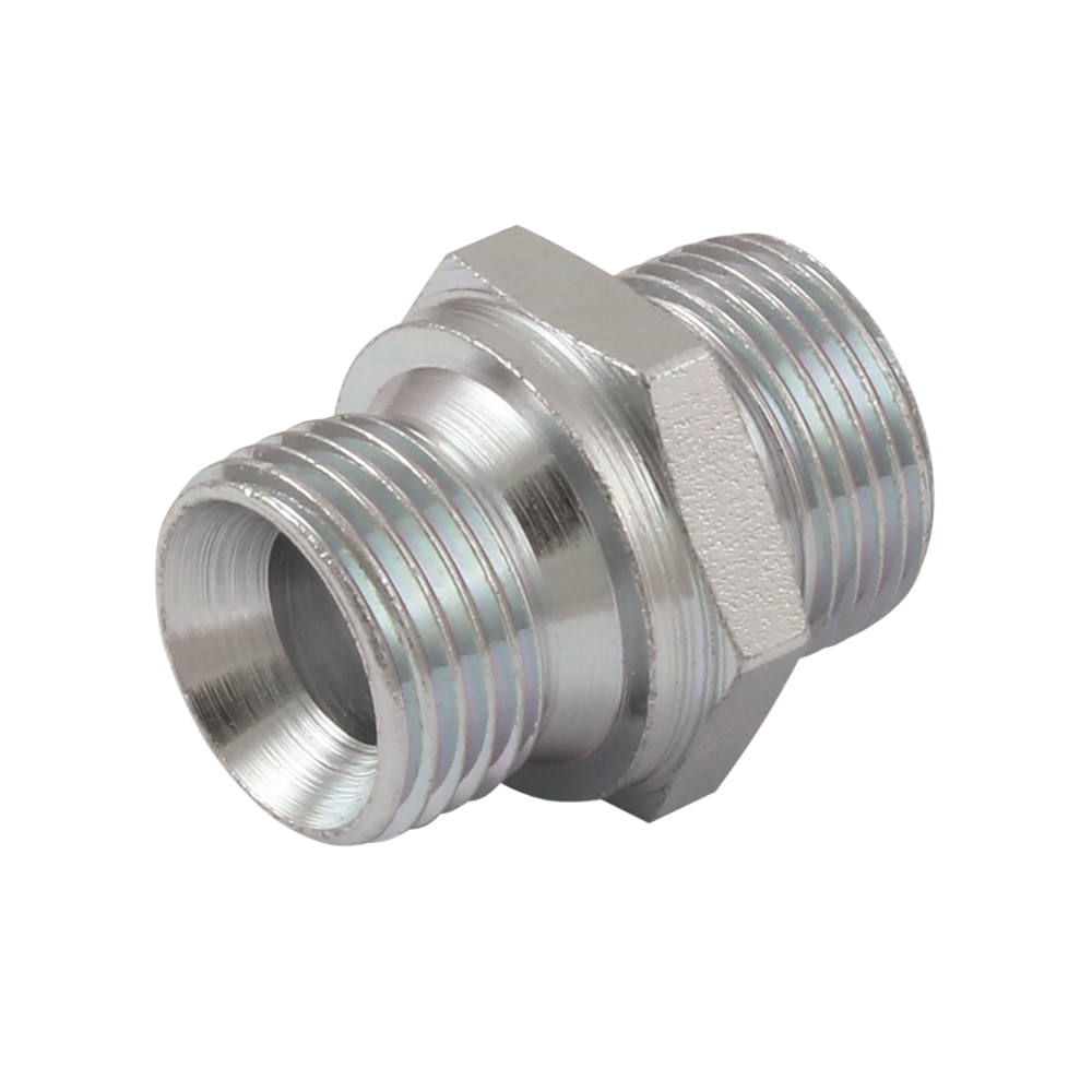 3/8" BSP Parallel Male x 6mm OD, Body Only, 60° Cone, Light Duty, Stud Coupling