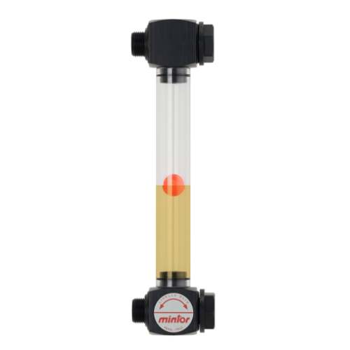 Hydraulic vertical level indicator with double thread, 3/8" BSP, L=500, GLV1G