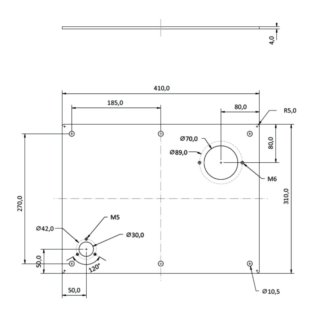 Hydraulic Steel Tank 22 Litre Oil Capacity with Drain Plug, Pre-Drilled Tank Lid and Gasket, Sprayed Black