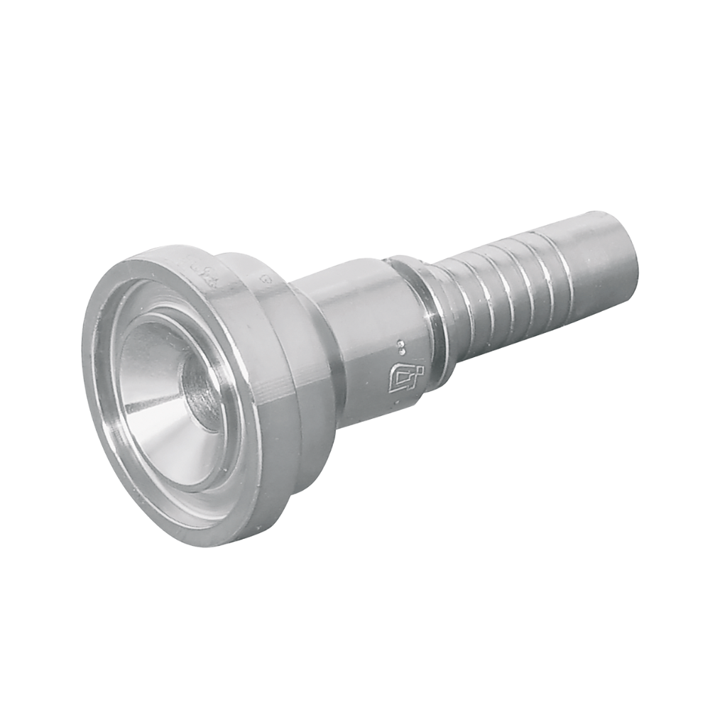 1" Flange x Hose Tail, 3000 PSI, Straight, to Suit 3/4" Hose ID 1" Flange x Hose Tail, 3000 PSI, Straight, to Suit 3/4" Hose ID