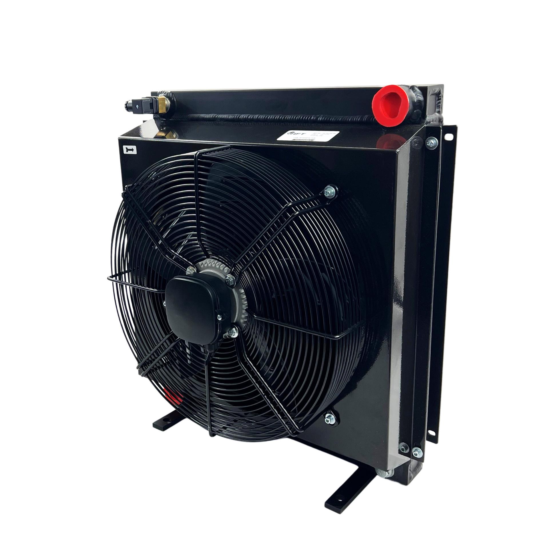 3PH / Three Phase 180L/min Air Blast Oil Cooler 1-1/4"Bsp c/w 60deg Fixed Thermostat 3PH / Three Phase 180L/min Air Blast Oil Cooler 1-1/4"Bsp c/w 60deg Fixed Thermostat