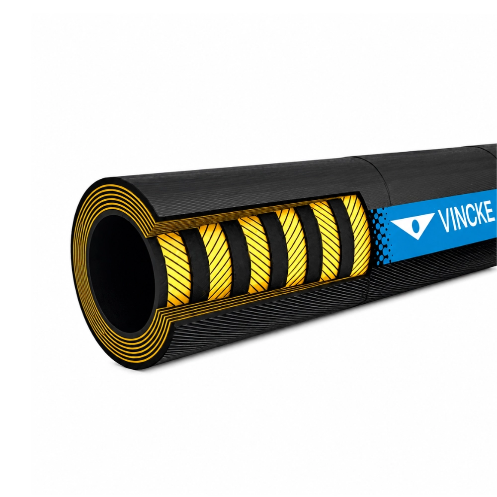 6SN / 6 Wire Spiral Hydraulic Hose – 1-1/4" Bore, 100 Metre Reel