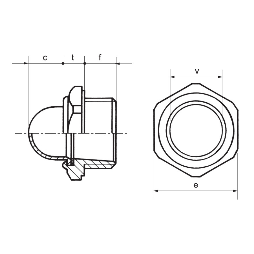 Hydraulic dome-shaped level gauge, 3/8" BSP, IFC0G