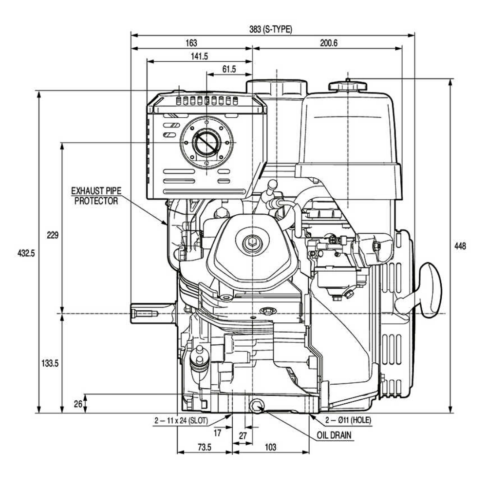 Honda iGX390, 11.7 HP Petrol Engine, Recoil/Electric Start, Horizontal Mount Honda iGX390, 11.7 HP Petrol Engine, Recoil/Electric Start, Horizontal Mount
