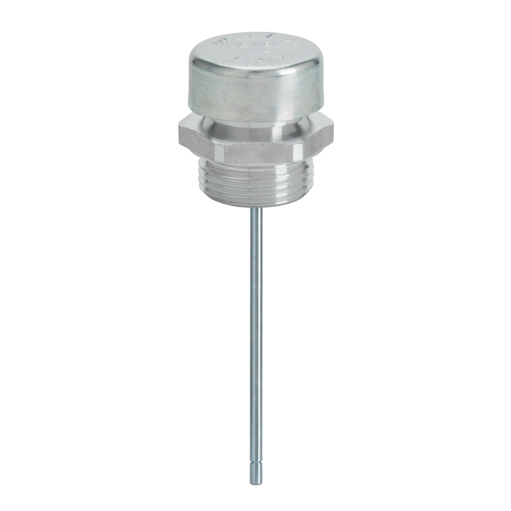 Hydraulic level indicator with breather and filling plug, 1/4" BSP, ILAF0G