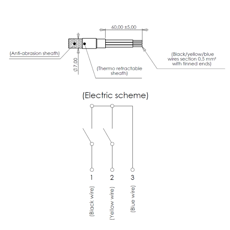 Indemar Joystick Rocker Switch, 2 Button, M10 x 1.5, 460mm Cable Indemar Joystick Rocker Switch, 2 Button, M10 x 1.5, 460mm Cable