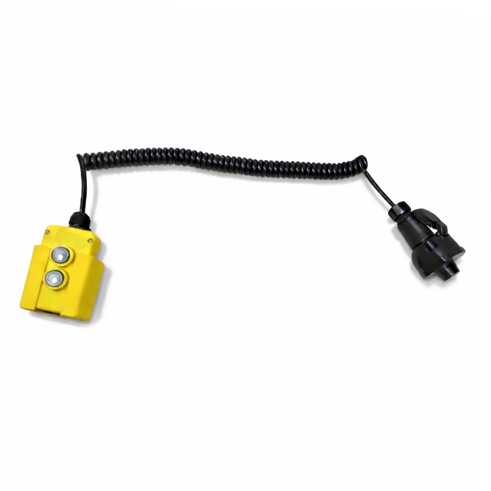 Double-Acting Pendant Control – Hard Button Function (Complete with 3m Curly Cable)