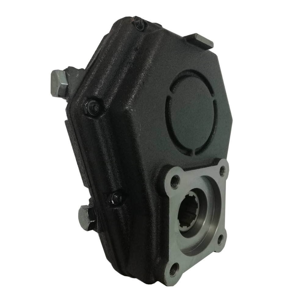 Hydraulic Cast Iron PTO Gearbox, 37kW, Male Shaft, Ratio 1:3, 4 Bolt PTO Pump, Series 7201