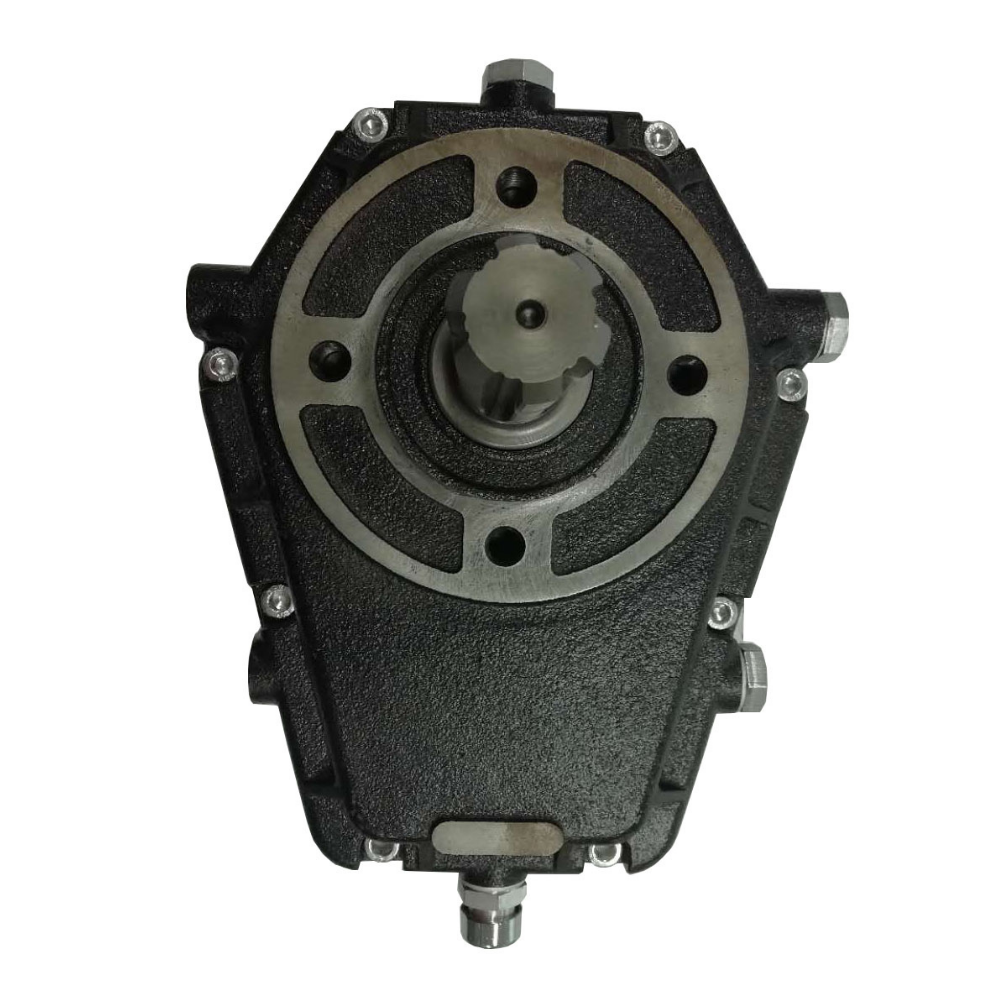 Hydraulic Cast Iron PTO Gearbox, 37kW, Male Shaft, Ratio 1:3, 4 Bolt PTO Pump, Series 7201