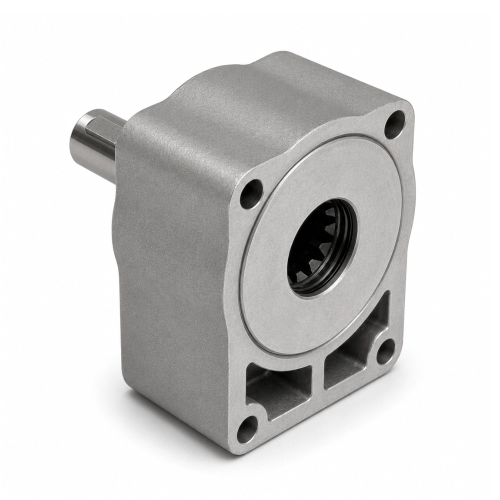 Gear Pump Bearing Support - Group 1, 18mm Cylindrical Shaft, 6mm Key Gear Pump Bearing Support - Group 1, 18mm Cylindrical Shaft, 6mm Key