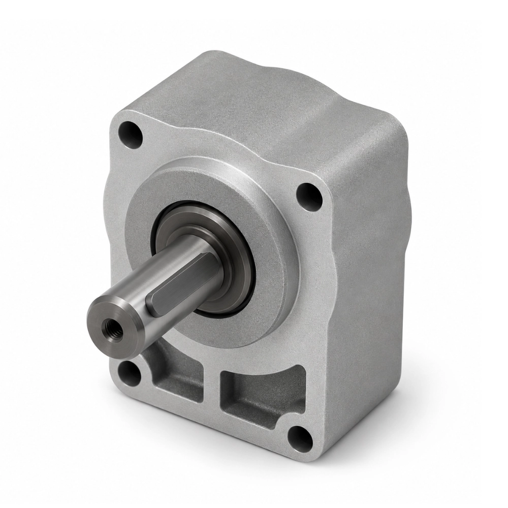 Gear Pump Bearing Support - Group 1, 18mm Cylindrical Shaft, 6mm Key
