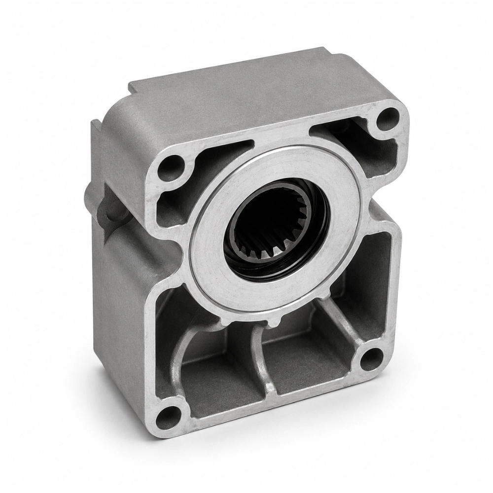 Gear Pump Bearing Support - Group 3, 24mm Cylindrical Shaft, 8mm Key Gear Pump Bearing Support - Group 3, 24mm Cylindrical Shaft, 8mm Key