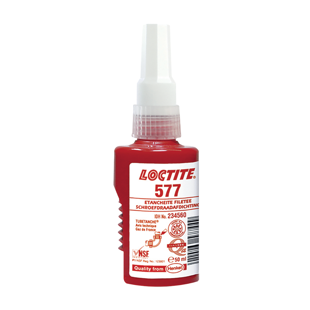 Threadlocker, General Purpose, 577 Thread Sealant, 50ml Bottle, Loctite Threadlocker, General Purpose, 577 Thread Sealant, 50ml Bottle, Loctite